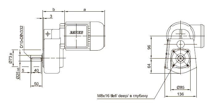 Фланец с резьбовыми отверстиями Фланец с резьбовыми отверстиями