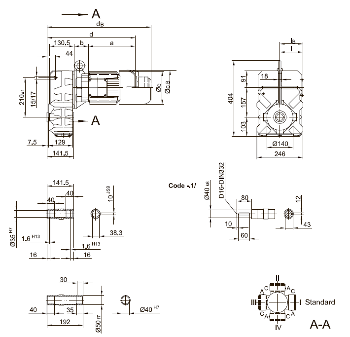 Вариант исполнения с литым моментным рычагом Вариант исполнения с литым моментным рычагом
