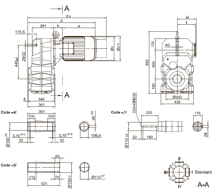 Вариант исполнения с литым моментным рычагом Вариант исполнения с литым моментным рычагом