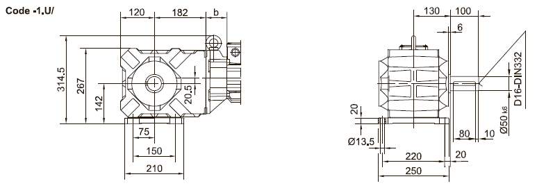 Лапы со сквозными отверстиями внизу Лапы со сквозными отверстиями внизу