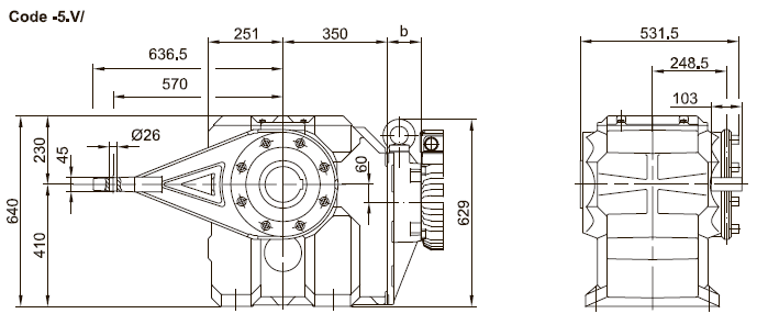 Исполнение с моментным рычагом Исполнение с моментным рычагом